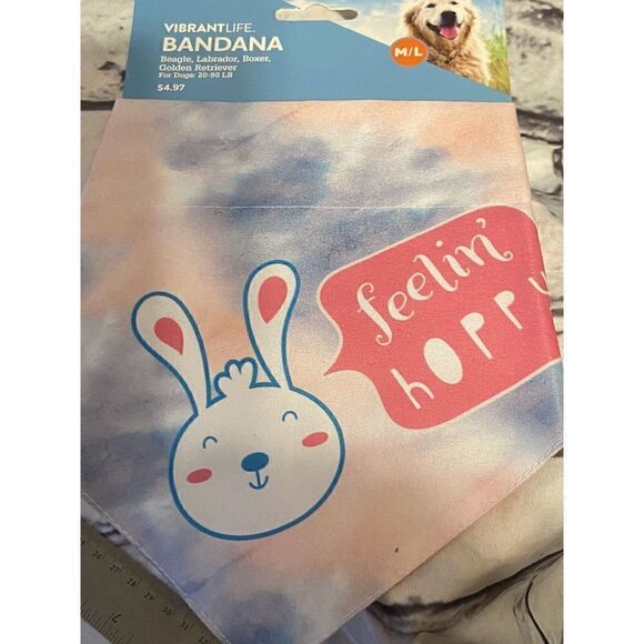 Easter Over Collar Slide On Pet Dog/cat‎ Bandana Scarf 20 To 90lb, Medium/Large - Picture 4 of 5